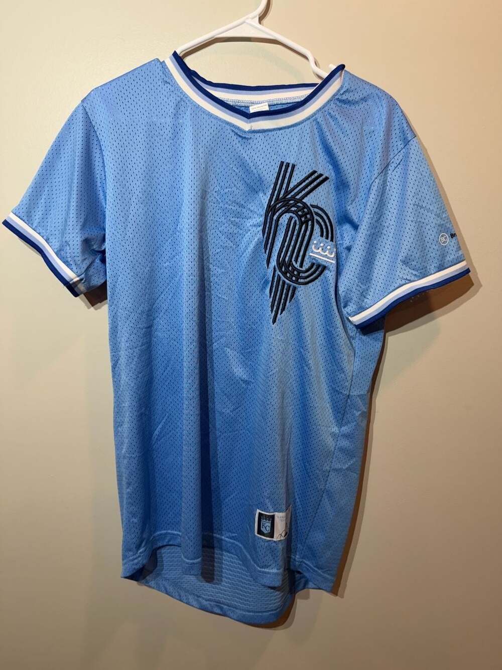 Kansas City Royals City Connect Baseball Jersey Size Medium Powder Blue